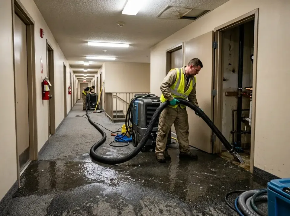 multi-unit-apartment-hallway-f-005 — frequently asked questions, Emergency Burst Pipe Water Extraction & Removal in Pemberto…
